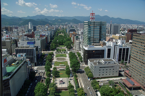 大通り沿いの札幌観光