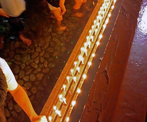 みたらし祭の足つけ神事